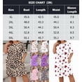 thumbnail image 3 of Nightgowns for Women: Soft Short Sleeve Plus Size Nightgowns, Printed Pajamas Short Sleepdress Casual Sleepwear, 3 of 3