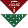 thumbnail image 3 of 2 Pack Christmas Dog Bandanas Double-Sided Plaid Snowman Santa Dog Christmas Bandana for Puppy Costume Christmas Decorations Multiple Sizes Offered Triangle Xmas Pet Scarf Bibs Kerchief Gifts, 3 of 6