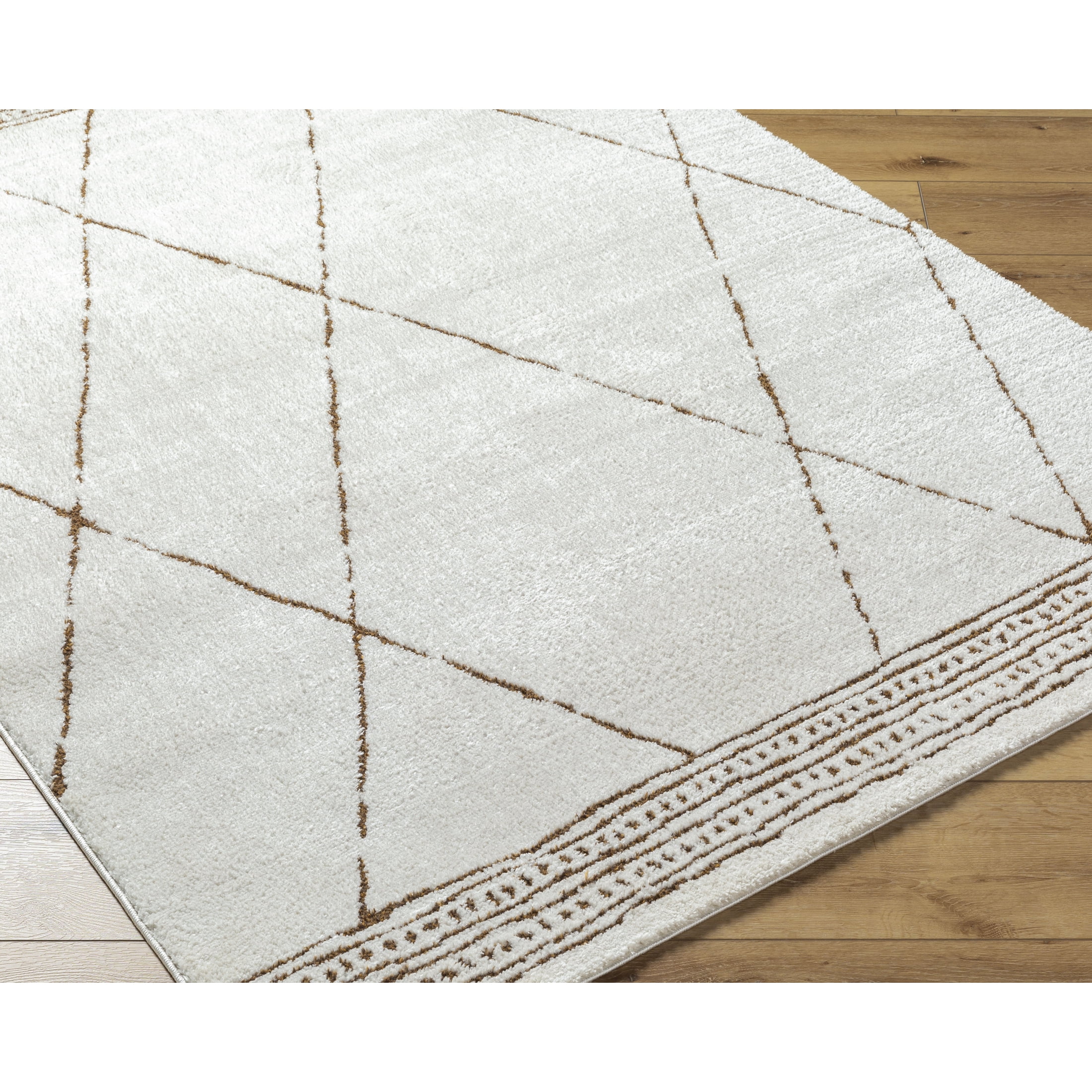 Livabliss Area Rugs for Living Room, 3x7 Freud Global Ivory Runner Rug, Bedroom Dining Room Home Decor Stain Resistant Carpet (2'7" x 7'3" Runner)