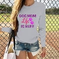 thumbnail image 3 of Women`s Multiple Sizes Soft Flowy Nature Printing Long Sleeve Polyester Top Blouse Shirt(Gray,XXL), 3 of 6