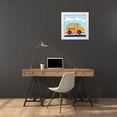 thumbnail image 3 of Art Licensing Studio 15x15 White Modern Wood Framed Museum Art Print Titled - Bus Baba, 3 of 4