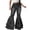Black, variant on JDEFEG Jean Pants for Women Plus Women's Fashion Classic Retro Bell Bottom Pants High Waist Stretch Fit Long Denim Bell Bottom Jeans Jean Vest Women Black Size M
