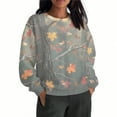 thumbnail image 2 of Makaor Pullover Sweatshirts for Women Plus Size Crew Neck Tops Camouflage Long Sleeve Tees Oversized Casual Fall Winter Clothes, 2 of 7