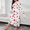 thumbnail image 3 of HomeGardon Nightgowns for Women,Women's Sleepwear,Women's Casual Long Gown Pajamas Home Wear Pajamas,XL-XXXXXL, 3 of 4