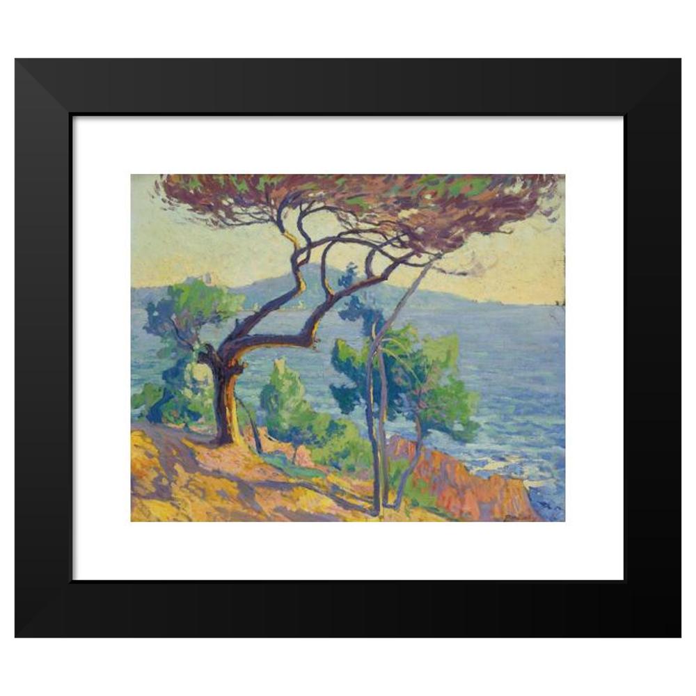 Paul Madeline 24x20 Black Modern Framed Museum Art Print Titled - Les Roches Rouges (1912)