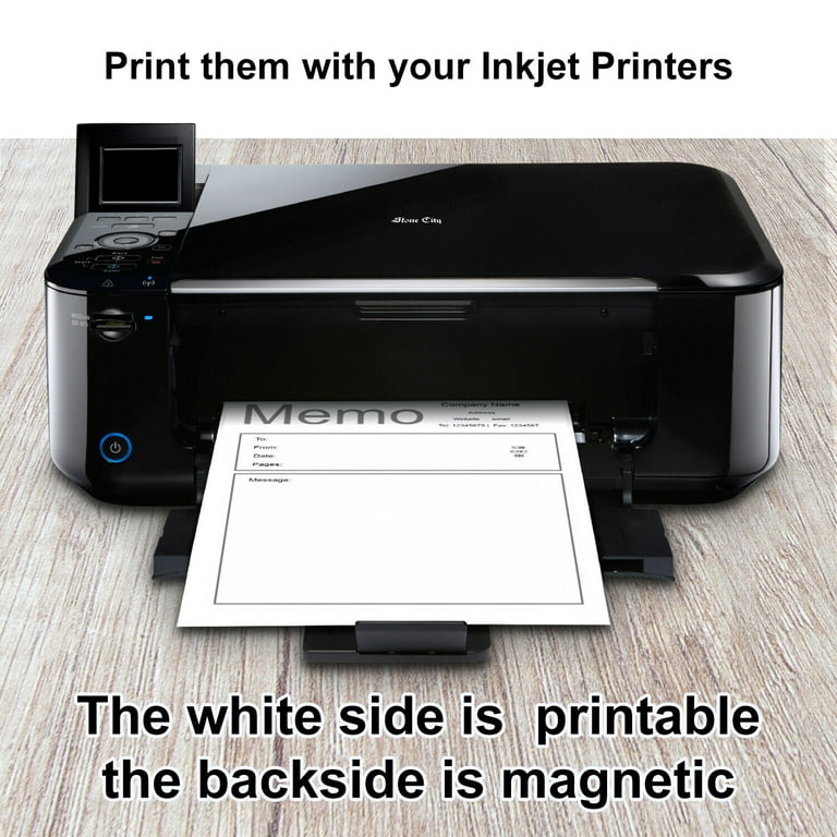 Magnet Valley 100 Sheets Thick Inkjet Matte Printable Magnetic Paper 8.5 x  11 (20-24 mil) Print on Magnet