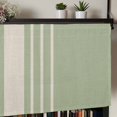 thumbnail image 5 of Sage Green Beige Striped Kitchen Valances for Windows, Modern Farmhouse Retro Lines Bathroom Window Valances 42x12 Inch Rod Pocket Window Treatments Valance Curtains for Living Room Bedroom Decor, 5 of 9