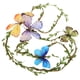 thumbnail image 1 of Corona de flores de mariposa para mujeres y niñas, diadema bohemia, diadema de flores, corona para boda, diadema de novia, tocado floral, corona para el cabello, 1 of 7