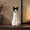B:Ghost with Bow Figurine, variant on Clearance 55IN Hanging Ghost Decor,Early Halloween Decorations Light-Up Flying Ghost on Broomstick with Witch Hat, Witch Broom, Spooky Cute Outdoor Halloween Decorations for Front Porch Yard Tree
