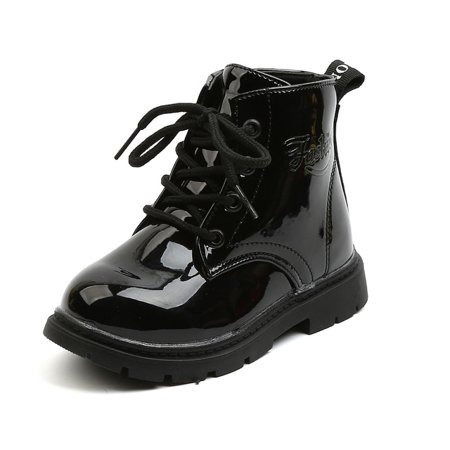 

QWZNDZGR 2022 New Winter Children Shoes PU Leather Waterproof Boots Kids Snow Boots Brand Girls Boys Casual Boots Fashion Sneakers