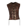 thumbnail image 4 of Decodeary Samurai Armor Steampunk Chest Armor for Party Halloween black Pirate brown, 4 of 6