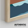 thumbnail image 5 of PixonSign Framed Wall Art Orange & Blue Mountain Landscapes Prints, Set of 4 Abstract Geometric Wall Decor Arts, Forest Wall Décor, Adhesive Canvas Poster, Modern Home Artwork - 8"x10" Natural, 5 of 5