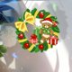 thumbnail image 3 of Corona Pintura Cristal Con Forma Especial Oso Navideño para Pared Ventana, 3 of 9