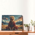 thumbnail image 4 of Balery Meditating Golden Retriever Pattern Canvas Decorative Picture – 30x40in Premium Wall Art, Modern Canvas Print for Home Decor（Horizontal）, 4 of 6