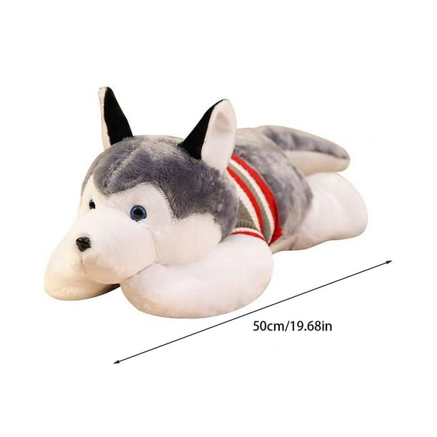 Ruiboury 50cm Giant Husky Plush Toy Plushie Kawaii Clothes Dog Pillow Animals Shape Doll for Kids Girls Boys Birthday Gifts Walmart