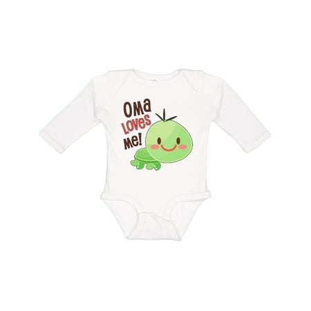 

Inktastic Oma Loves Me- Cute Turtle Gift Baby Boy or Baby Girl Long Sleeve Bodysuit