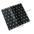 thumbnail image 2 of Raindrops Black Wrapping Paper for Gift Packing with Dots Pattern Ideal for Birthday and Holiday Gifting 20 Pieces, 2 of 8