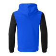 thumbnail image 2 of CAICJ98 Hoodies For Men Full Zip Men's Sweater 1/4 Zip Up Striped Pullover Fall Winter Color Block Polo Sweatshirts Blue,M, 2 of 5