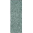 thumbnail image 3 of Safavieh Athens Talia Solid Shag Runner Rug, Seafoam, 2'3" x 8', 3 of 12