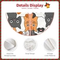 thumbnail image 3 of Sikiie Funny Cats Nativity Christmas Tree Skirt, Jesus Christian Winter Holiday Tree Mat Decoration(30-48IN)36", 3 of 6