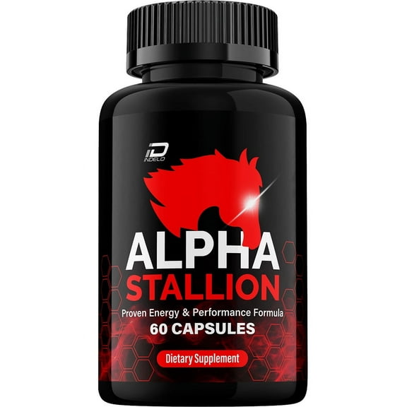 Alpha Stallion Pills Official Formula - AlphaStallion Capsules High Performance Formula - Maximum Strength, Alpha Stallion All-Natural Formula, StallionAlpha Reviews (60 Capsules)
