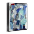 thumbnail image 2 of Stupell Industries Modern Complex Blue Layers Black Framed Giclee Art, 11 x 14, by Jill Martin, 2 of 8