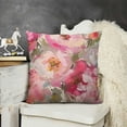 thumbnail image 2 of Watercolor Peony Throw Pillow Covers ,Pink and Red Peony Flowers  Cushion Cases Decorative Pillow Cases for Couch Sofa Bedroom, 2 of 5