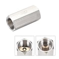 thumbnail image 3 of Uxcell G 1/2" One Way Female Threaded Full Port Check Valve Copper Silver Tone 2Pcs, 3 of 3
