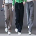 thumbnail image 2 of Pantalon Large à Taille Élastique Printemps Automne 2023 pour Femmes, 2 of 5