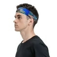 thumbnail image 2 of Balery Sea Turtle Swims Sports Headbands for Men,Moisture Wicking Workout Headband, Sweatband Headbands for Running,Cycling,Football, 2 of 9