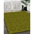 thumbnail image 2 of Ahgly Company Indoor Square Patterned Dark Yellow Green Area Rugs, 6' Square, 2 of 6