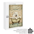 thumbnail image 6 of 1000 Piece Wooden Jigsaw Puzzle – Samoye Wash Your Paws – Funny Samoyed Dog Puzzle for Adults – Relaxing Brain Teaser & Whimsical Home Décor, 6 of 8
