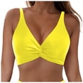 thumbnail image 3 of Ticikt Women's Swimwear Tankini Set Beach Pool Cover Up Hollow Out Bikini Top with Swim Shorts Conservative Two Piece Bathing Suit, 3 of 7