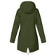 thumbnail image 4 of Chaqueta de Lluvia Sólida Para Mujer Al Aire Libre de Talla Grande Impermeable Con Capucha A Prueba de Viento Abrigo Suelto Odeerbi  ODB-6, 4 of 6