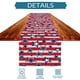 thumbnail image 3 of Camino de mesa patriótico 72 pulgadas 4 de julio, Día Conmemorativo del Día de la Independencia Americana, Bandera de decoraciones, 3 of 5