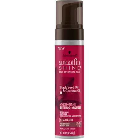 Smooth 'n Shine Straight Hydrating Setting Mousse, 8.5 (Best Drugstore Mousse For Straight Hair)
