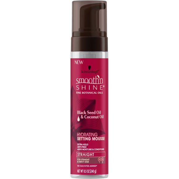 Smooth 'n Shine Straight Hydrating Setting Mousse, 8.5 Ounce