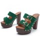 thumbnail image 1 of Nuevas sandalias de mujer cómodas de tacón grueso con hebilla de boca de pez Wmkox8yii hfjk3601, 1 of 6