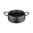 thumbnail image 1 of Japanese Style Deep Frying Pot Tempura Black Kitchen Frter Pan For Kitchen Cooking, 1 of 8