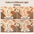 thumbnail image 7 of Design&I 3'x5' Washable Accent Rug Pet Friendly & Non-Slip Built-In Grip Terracotta Midcentury Freeform Shapes Asymmetrical Tone Mid Century for Bedroom, Walk-in Closet, 7 of 7