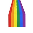 thumbnail image 3 of MYPOP Rainbow Stripes Table Runner Placemat 16x72 inches, Gay Pride Tablecloth for Office Kitchen Dining Wedding Party Home Decor, 3 of 6