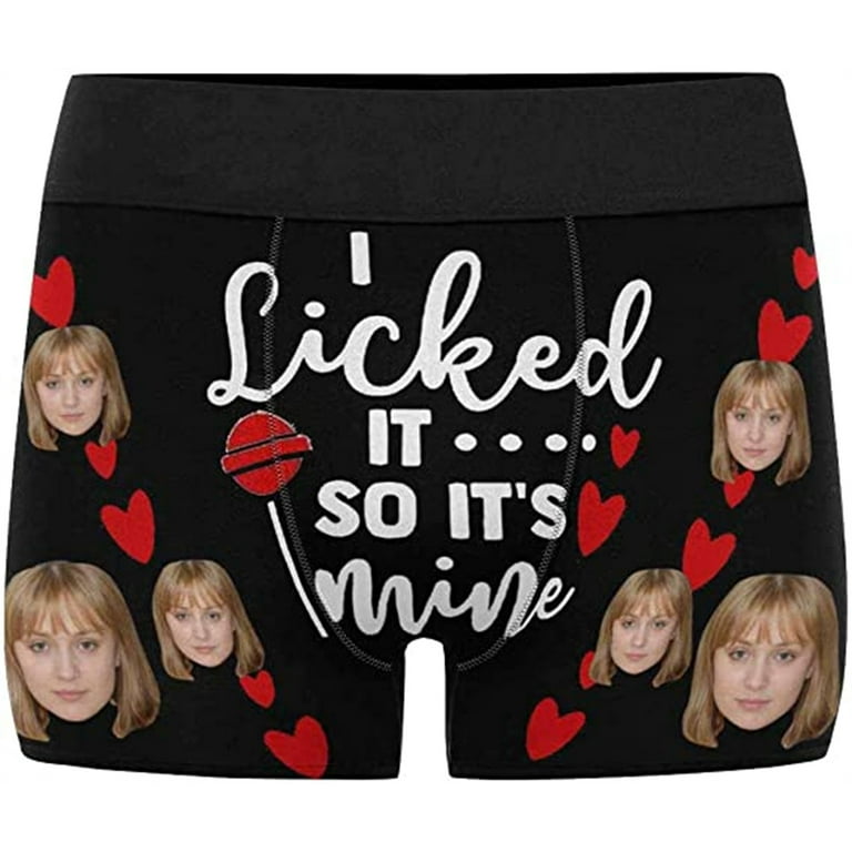 Custom Girlfriend Face Mens Boxer Briefs Birthday Day Gifts Underwear  Shorts Underpants with Photo 