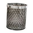 thumbnail image 4 of Papelera redonda elegante de 16 L, transparente, reutilizable. Gris, 4 of 9