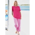 thumbnail image 5 of Woman Within Plus Size Tall Seersucker Pull-On Elastic-Waist Pants, 5 of 6