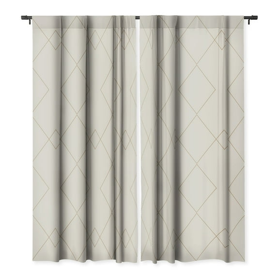 Society6 Color Poems Moroccan Minimalist XI Single Panel Room Darkening Window Curtain 50" x 84"