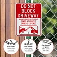 thumbnail image 4 of Do Not Block Driveway Sign,, 4 of 8