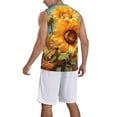 thumbnail image 2 of Sikiie Sunflower Blue Sky Basketball Jersey Reversible Men's Mesh Athletic Sports Shirts Training Practice S-4XLMedium, 2 of 6