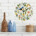 thumbnail image 3 of Ryvnso Birds Green Leaves Flowers Wall Clock Non Ticking Silent Kitchen Clock Battery Operated Clocks 10 inch, 3 of 7