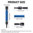 thumbnail image 4 of Generic 1/10 Front and Rear Driveshaft 4Pcs Metal Alloy CVD Drive Shaft Upgrades Part for 1/10 Arrma Vorteks Bigrock Senton Granite Typhon 4x4 3S BLX & Mega 4x4 RC Car, Blue, 4 of 6