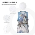 thumbnail image 3 of Pofeuu Horses Running Through The Water Print Basketball Jersey, Shirts for Men Youth Basketball Jersey Crew Neck-Large, 3 of 6